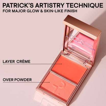 Mini Major Headlines Double-Take Crème & Powder Blush Duo